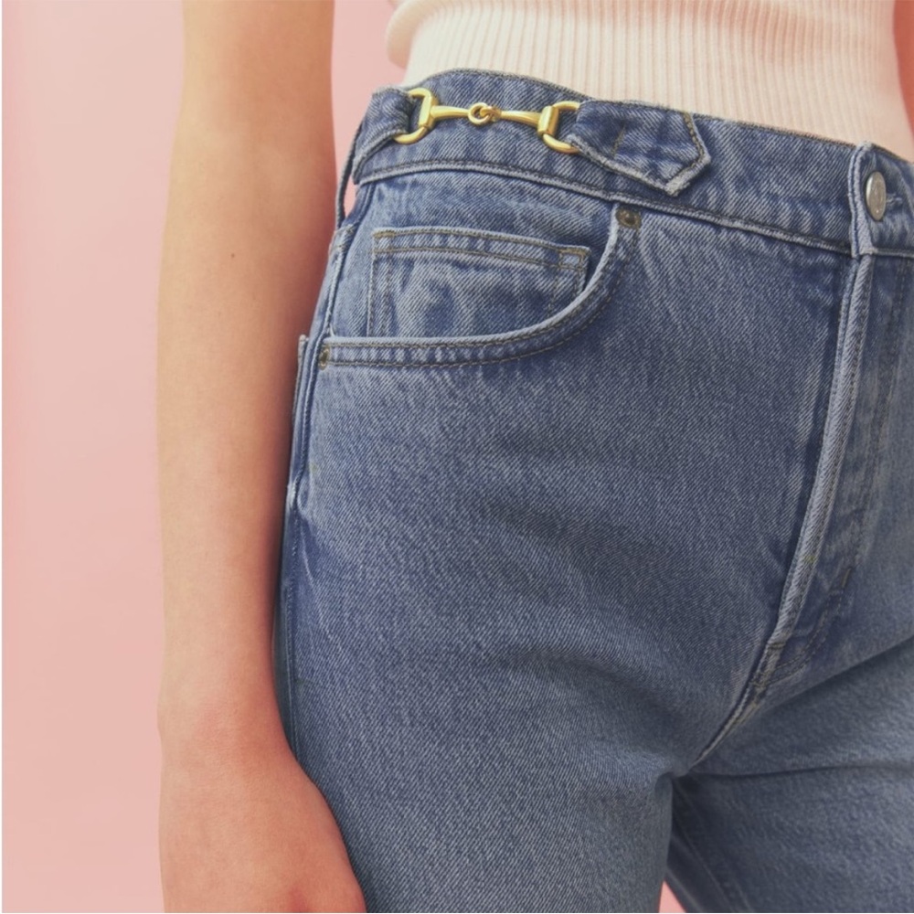 Reformation Cynthia chain link jean